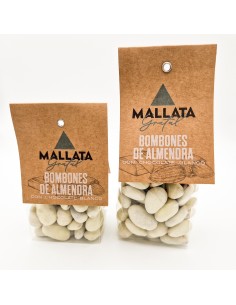 Bombones de almendra chocolate blanco
